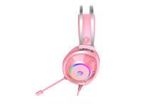 Load image into Gallery viewer, Segotep Gaming Case with Headset Gaming Mouse Combo Pink ATX Micro-ATX, MINI-ITX Mid Case USB3.0 Port, 1.0mm SPCC Steel Plate, Support Liquid Cooling Tempered Glass Side