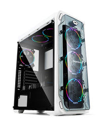 Segotep LUX Gaming Computer Case Support ATX / Micro-ATX / ITX USB 3.0 White