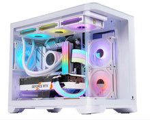 Load image into Gallery viewer, WJCOOLMAN Sky Canopy Desktop Computer Case, Tampered Curved Glass Uniway Gaming Computer
