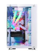 Load image into Gallery viewer, WJCOOLMAN Robin Gaming Computer case Support ATX. Tempered Glass Side Panel, ATX Tower, PC Case with 6 x Preinstalled ARGB Fans
