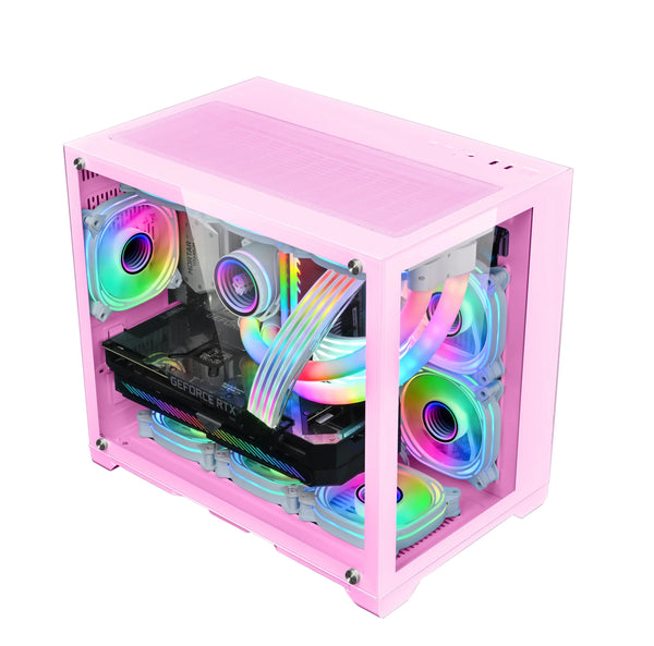 Pink Theme Custom PC Ryzen5 5500 RTX4060 1TB NVMe, Windows 11 Pro