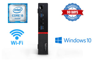 Lenovo M910 Tiny Desktop Computer -Intel Core i5 6500T Quad-Core -8GB Ram 256G GB SSD - Windows 10 Pro (Refurbished)