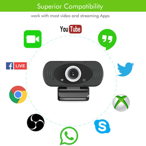 Webcam 1080P HD Plug and Play for computer