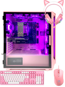 Gaming Pink Setup Desktop Ryzen 7